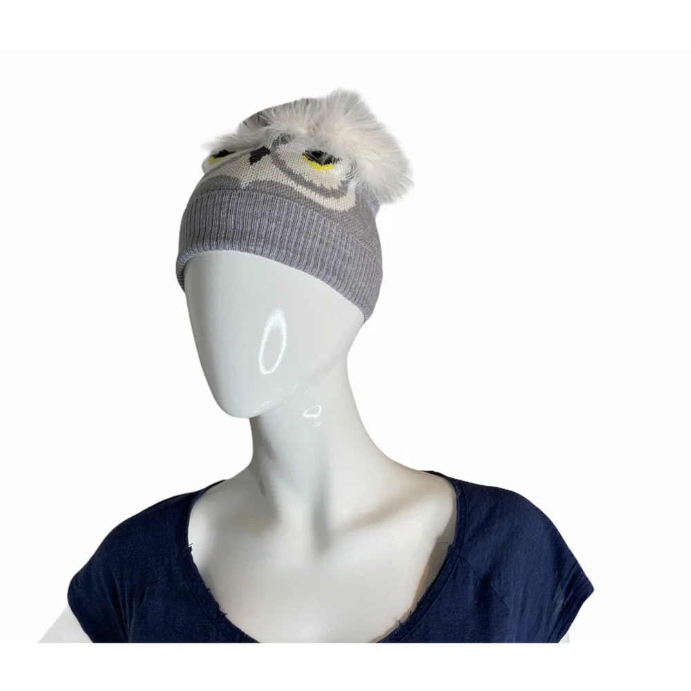 Kate Spade Owl Knit Who Me Beanie Winter Hat